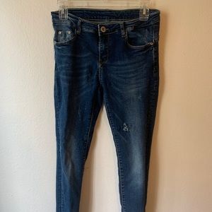 D&G distressed skinny jeans